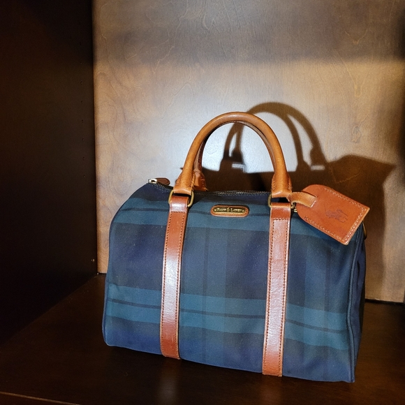 Ralph Lauren Handbags - Vintage Ralph Lauren blackwatch plaid speedy Boston bag